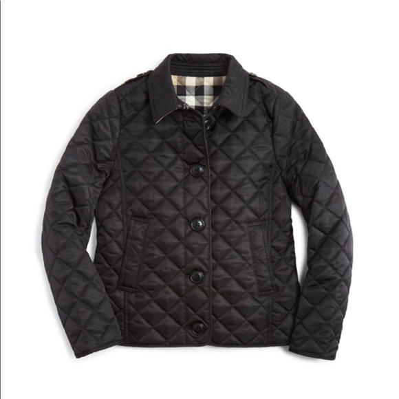 burberry girls quilted jacket